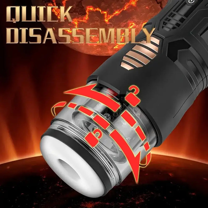 7 Thrusting Rotating Modes Rechargerable Hands Free Auto Masturbator