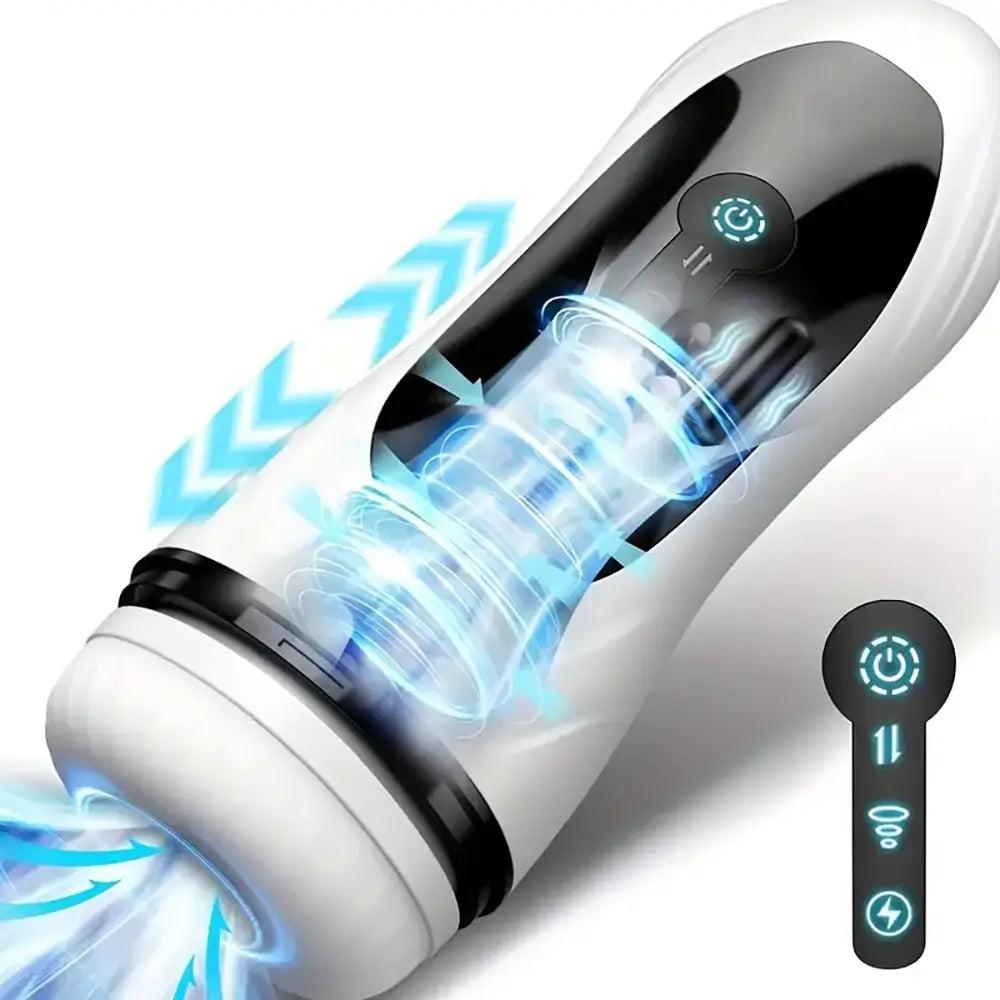 5 Thrusting 4 Sucking 7 Vibration 3D Realistic Automatic Masturbator