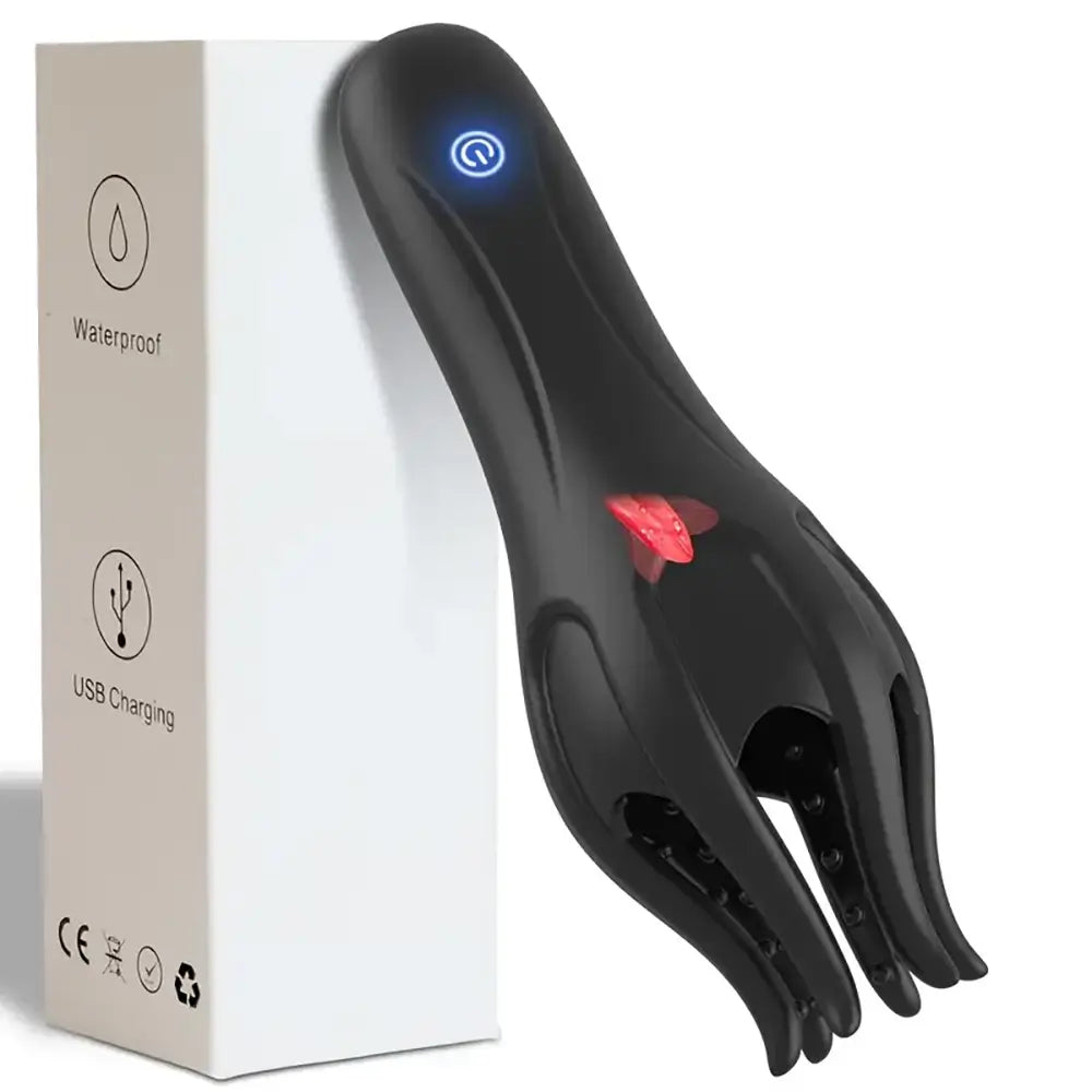 3-in-1 Penis Masturbator with 10 Modes Vibration & 5 Licking Tongue