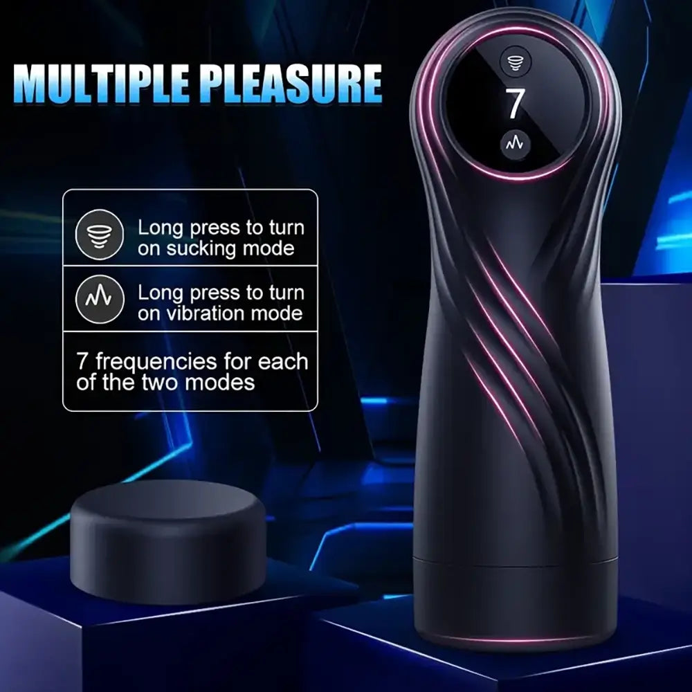 Automatic Sucking Vibrating 7 Modes Exhaust Male Masturbator