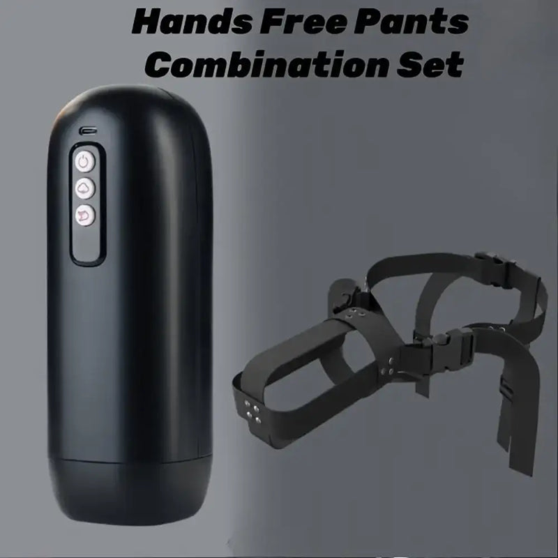 Hand Control Sucking Vibrating Indication Male Automatic Masturbator