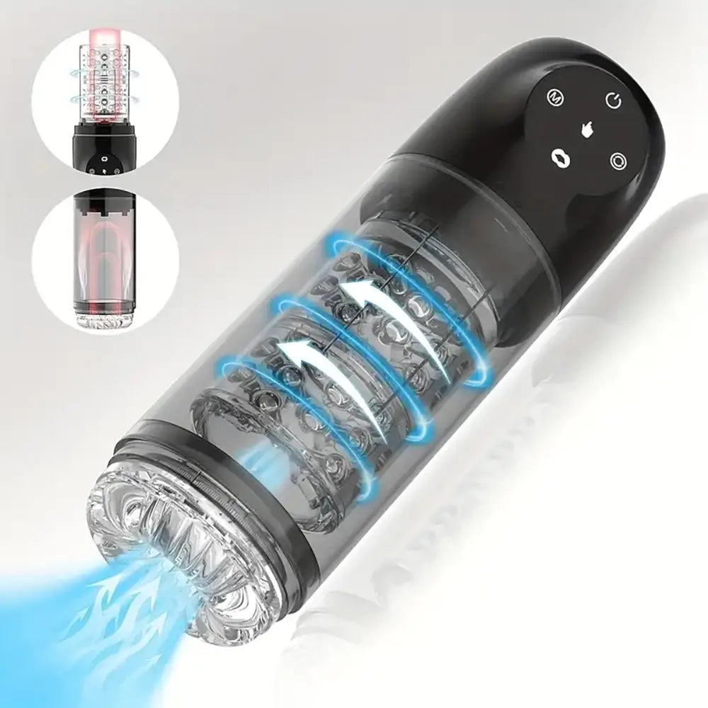 4s Lockable Vacuum 7 Rhythmic Suction 7 Smooth Rotation Masturbator