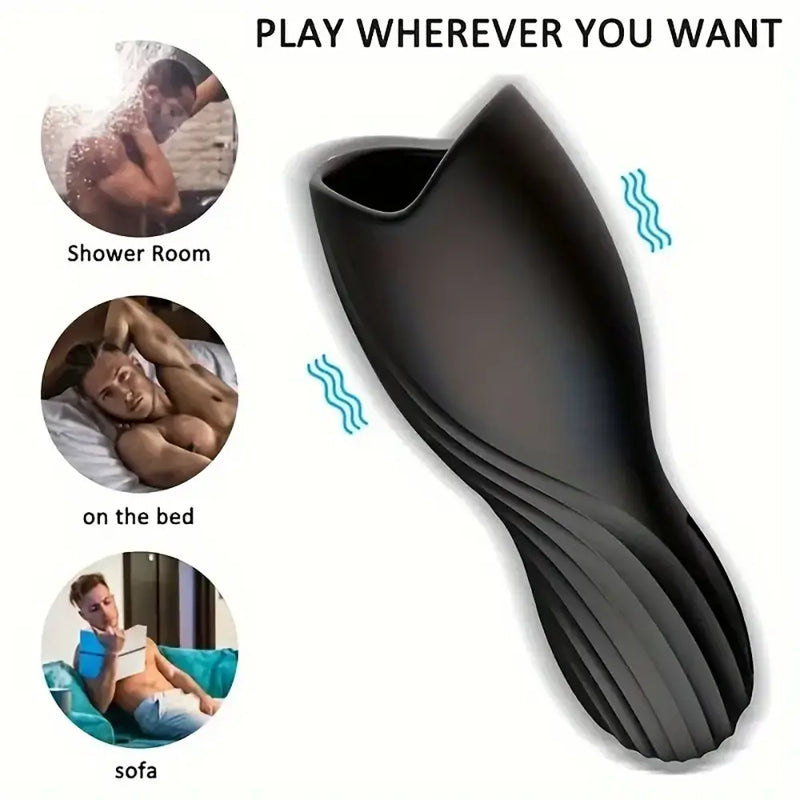 Pulse Vibrating Automatic Electric Masturbator For Cock Massage