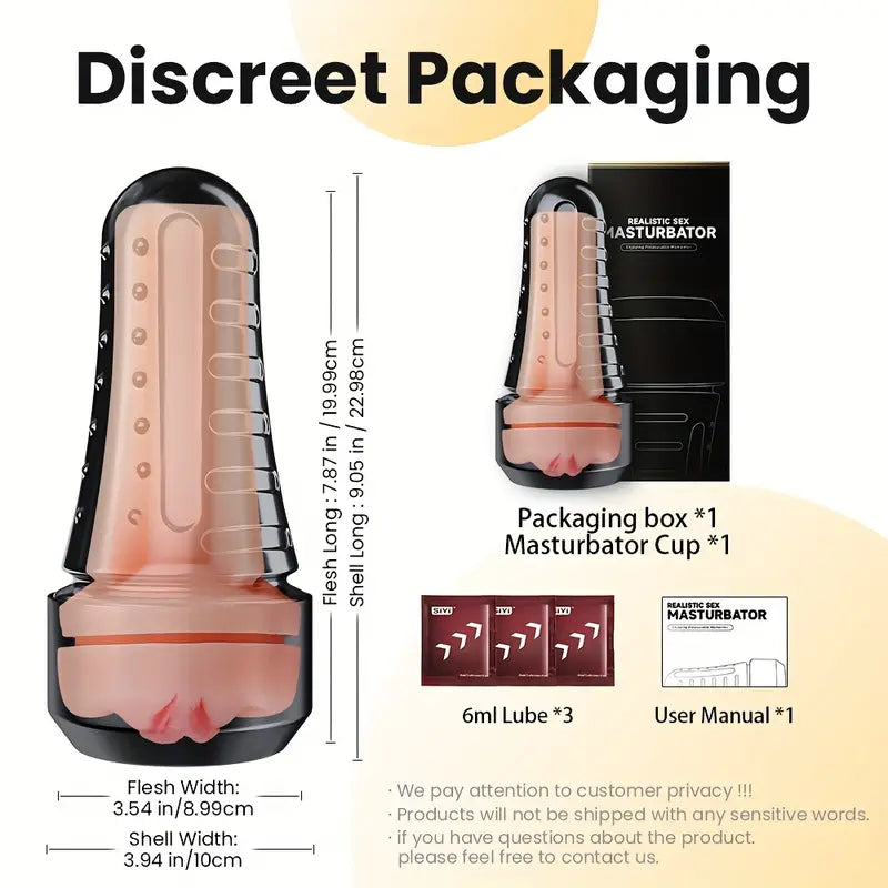 Realistic Vagina Texture Lifelike Soft Penis Training Masturbator Realistic Vagina Texture Lifelike Soft Penis Training Masturbator
