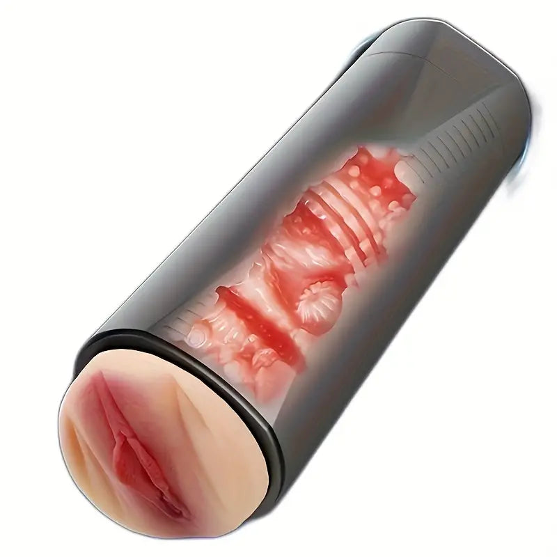 Soft Fleshy Lifelike Textured Vagina Vibrating Male Masturbator Soft Fleshy Lifelike Textured Vagina Vibrating Male Masturbator
