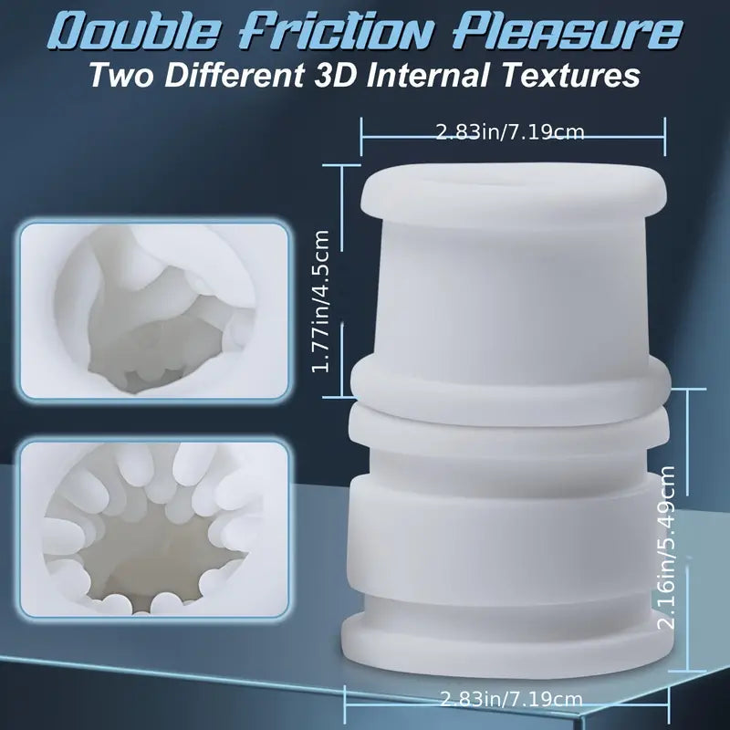 Open-Ended 5 Thrusting 5 Rotating 7 Vibrating Penis Auto Stroker Open-Ended 5 Thrusting 5 Rotating 7 Vibrating Penis Auto Stroker