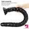 24.4in Fantasy Super Long Slim Snake Animal Big Black Dildo