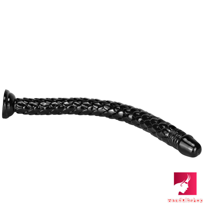 24.4in Fantasy Super Long Slim Snake Animal Big Black Dildo