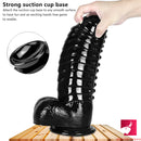 11.8in Fantasy Spiked Big Thick Black Dildo For Female Sex Toy