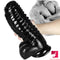 11.8in Fantasy Spiked Big Thick Black Dildo For Female Sex Toy