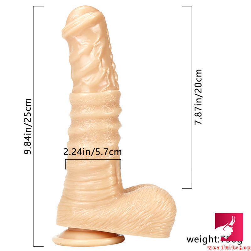 9.84in Realistic Big Thick Animal Horse Dildo With Suction Cup