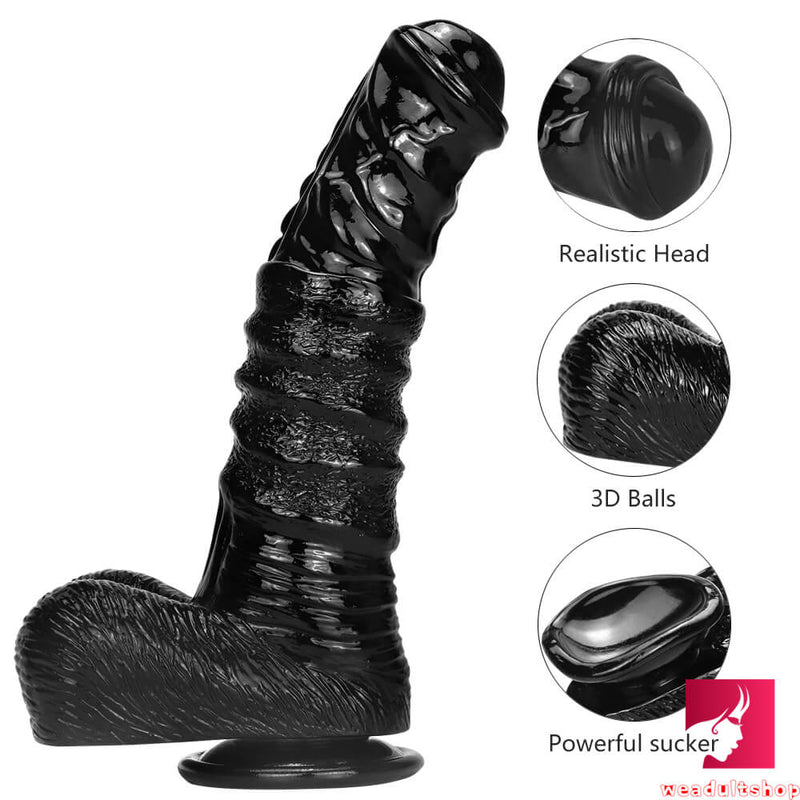 9.84in Realistic Big Thick Animal Horse Dildo With Suction Cup