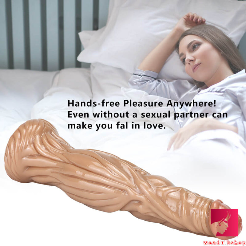 12.6in Odd Thick Big Butt Plug Dildo For Women Men Riding