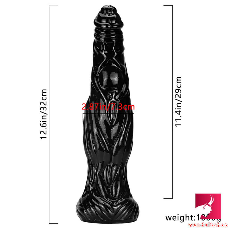 12.6in Odd Thick Big Butt Plug Dildo For Women Men Riding