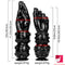 10.43in 12in Big Black Fist Hands Dildo Thick BDSM Adult Toy