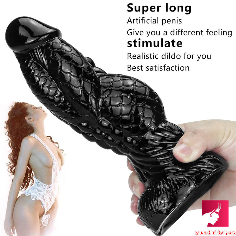 8.66in Fantasy Big Thick Snake Dildo For G Spot Massage