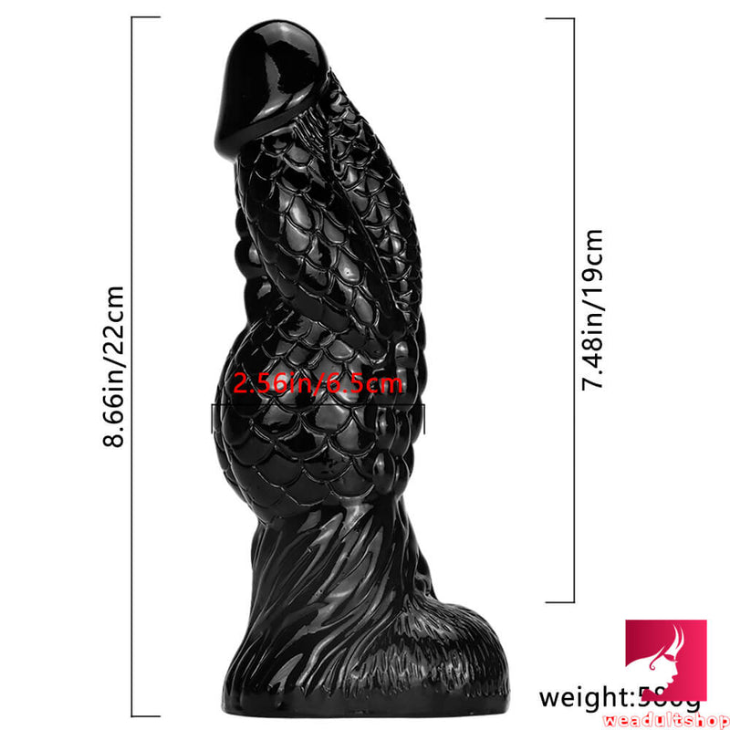 8.66in Fantasy Big Thick Snake Dildo For G Spot Massage