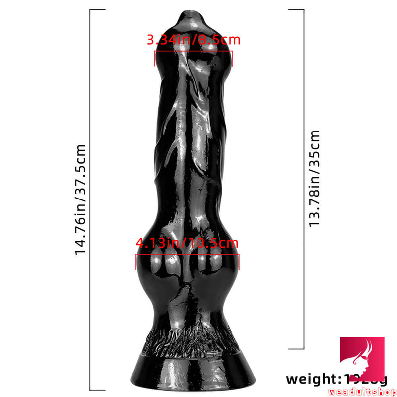 14.76in Real Feeling Big Thick Long Animal Dog Riding Dildo