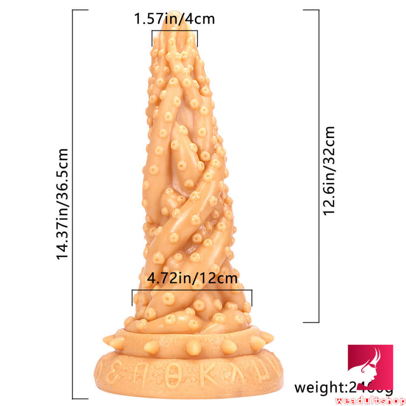 14.37in Realistic Big Thick Fantasy Dildo With Suction Cup For Women