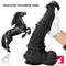 10.04in 11.41in 13.38in Huge Black Animal Horse Dildo Sex Toy
