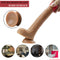 8.46in Soft Uncut Silicone Suction Cup Realistic Dildo For Women