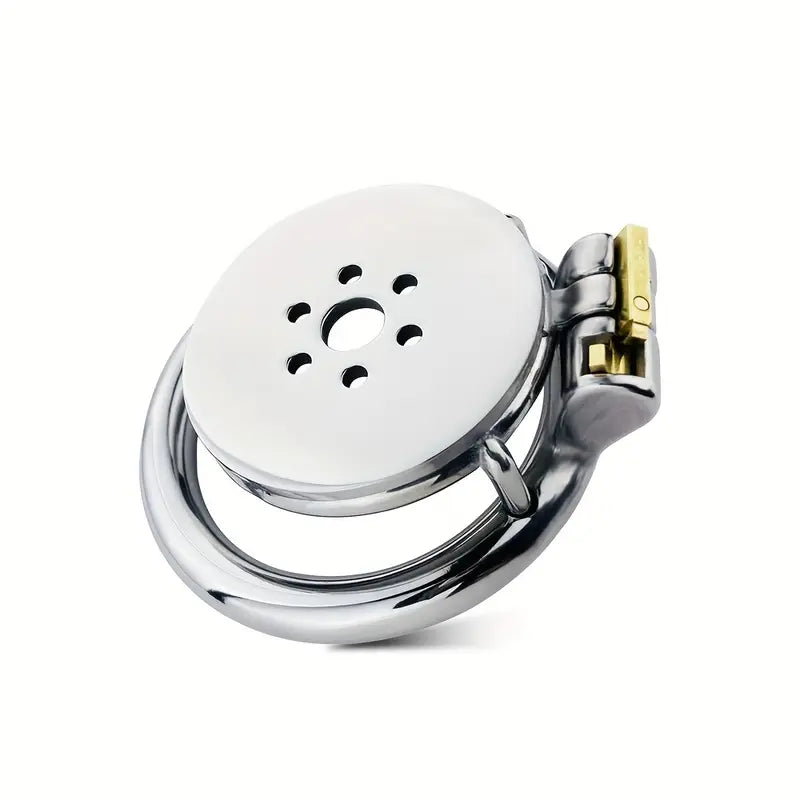 Metal Negative Inverted Chastity Cage Flat Stainless Steel Chastity Lock Cage