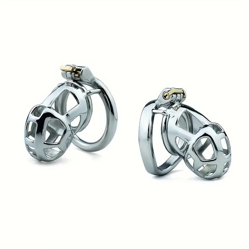 Metal Snake Shape Hollow Men Chastity Cage Penis Lock 4 Sizes Chastity