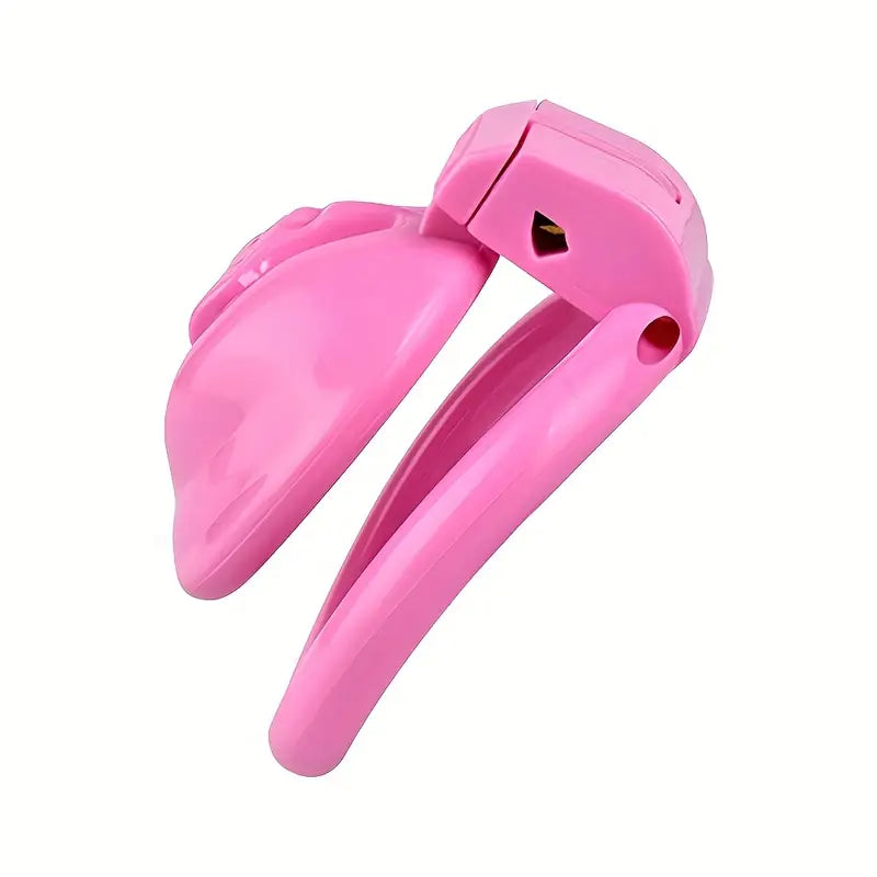 Plastic Male Female Genital Chastity Cage Device Set With 4 Size Clips