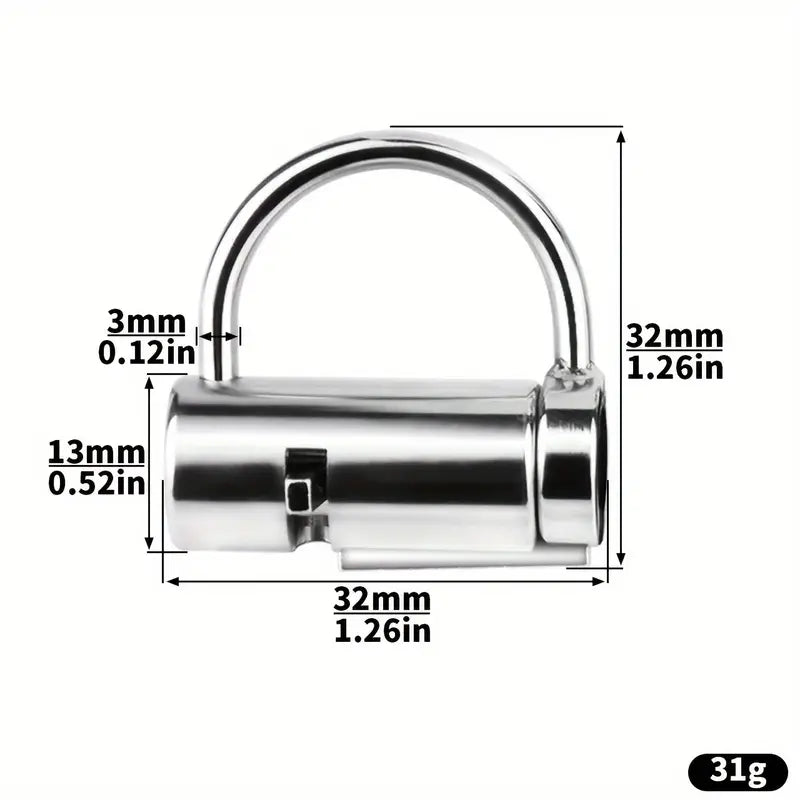 Stainless Steel Men Glan Piercing PA Cock Cage Female Labium Restrain Device