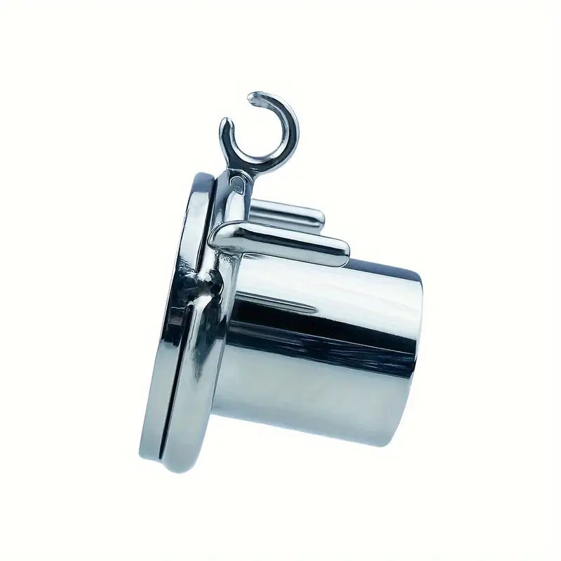Flat Pancake Design Stainless Steel Male Chastity Cage With Urethral Device