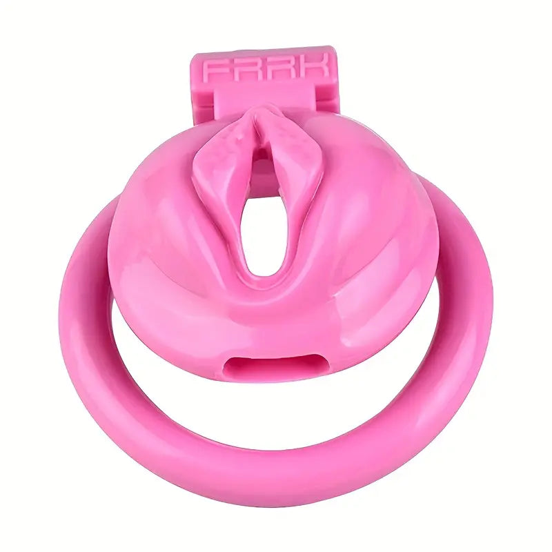 Plastic Male Female Genital Chastity Cage Device Set With 4 Size Clips