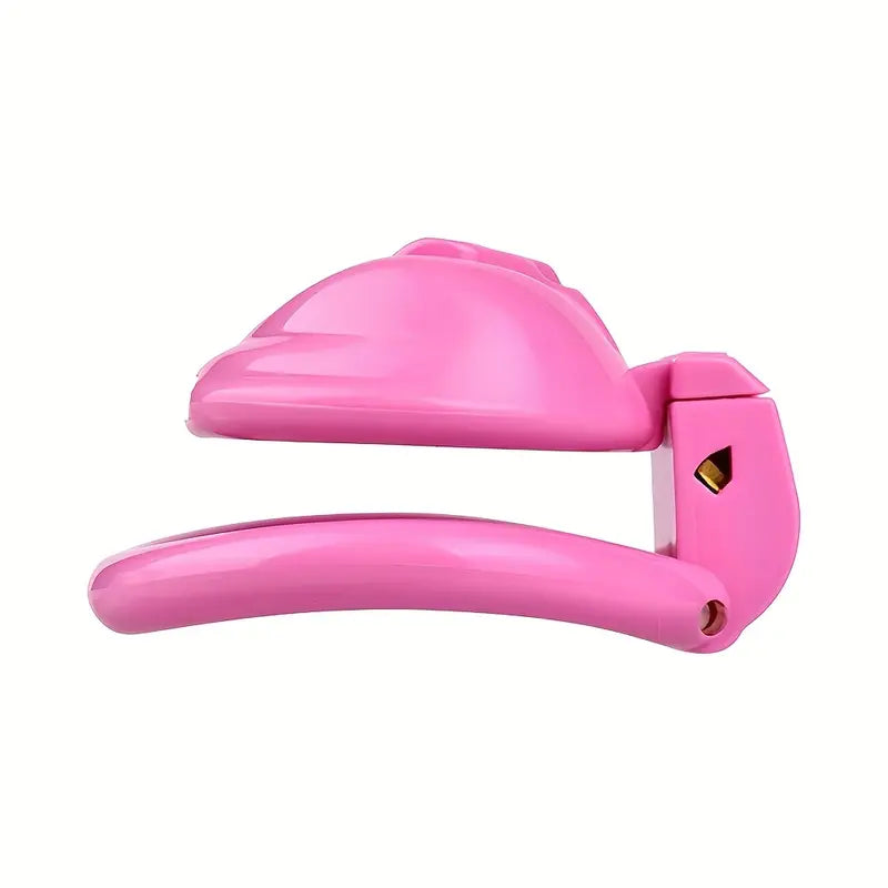 Plastic Male Female Genital Chastity Cage Device Set With 4 Size Clips