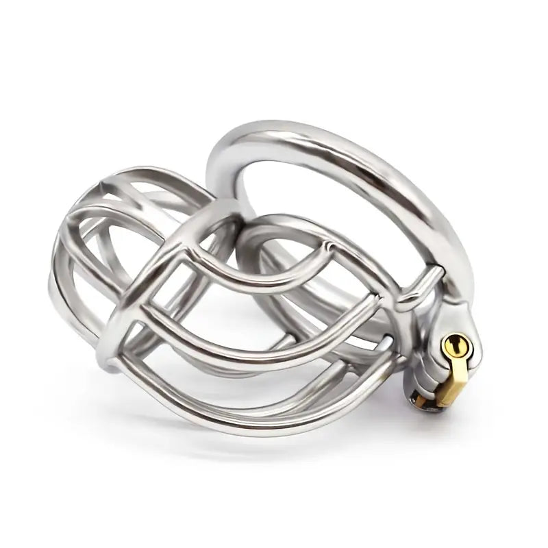 304 Stainless Steel Lock Skeletonized Design One-Piece Molding Cock Cage