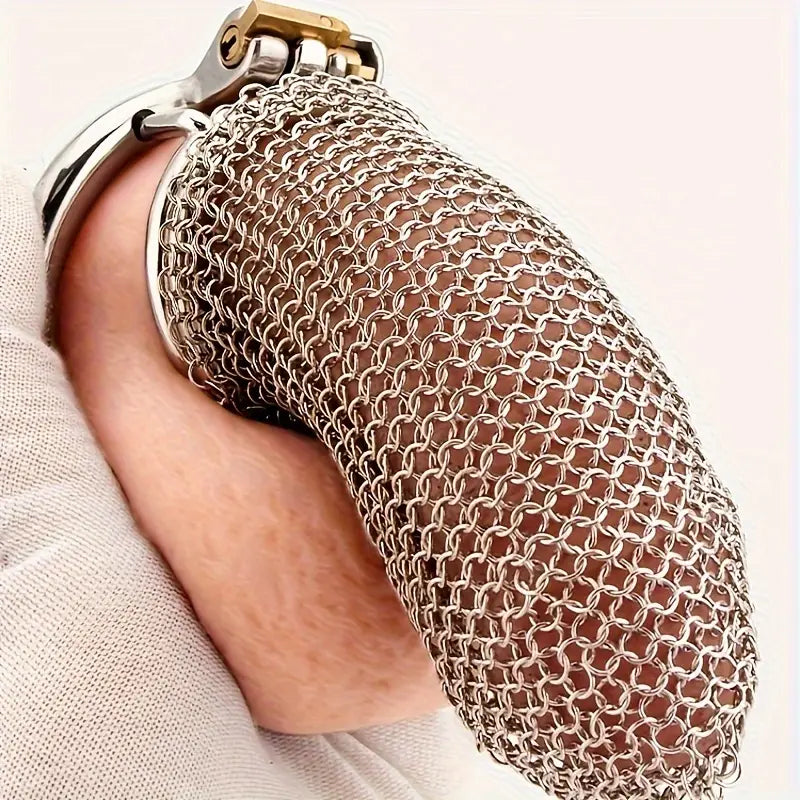 Mesh Chastity Lock For Men Hollow Chastity Cage Celibacy CB Chastity Device