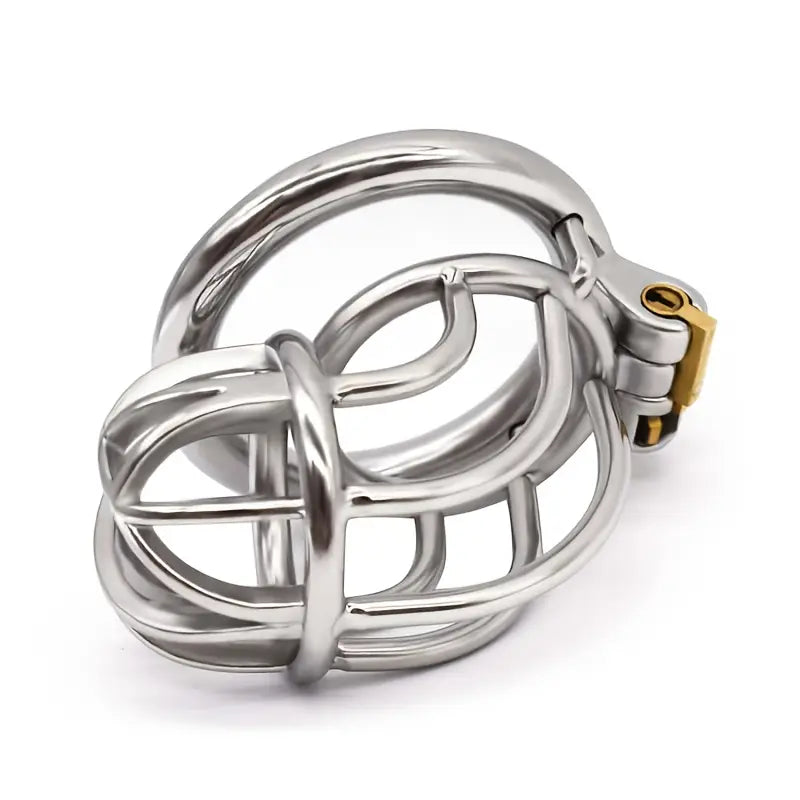 304 Stainless Steel Lock Skeletonized Design One-Piece Molding Cock Cage