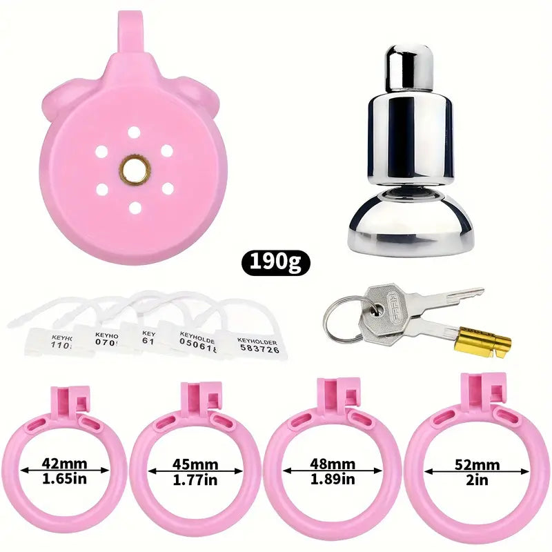 Detachable Metal Catheter Chastity Cage For Men Sex Adjustable Strap