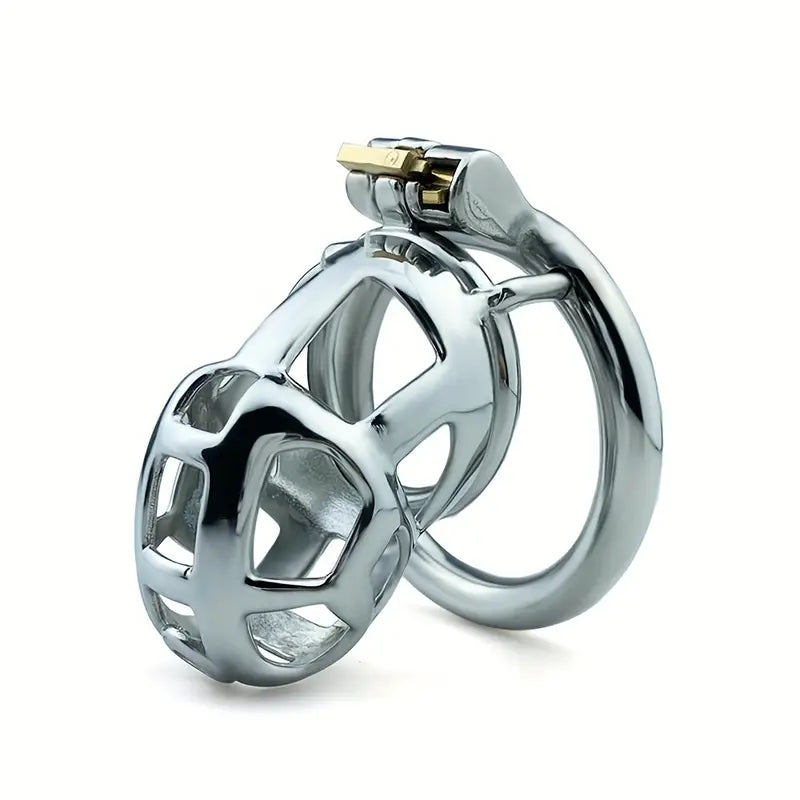 Metal Snake Shape Hollow Men Chastity Cage Penis Lock 4 Sizes Chastity