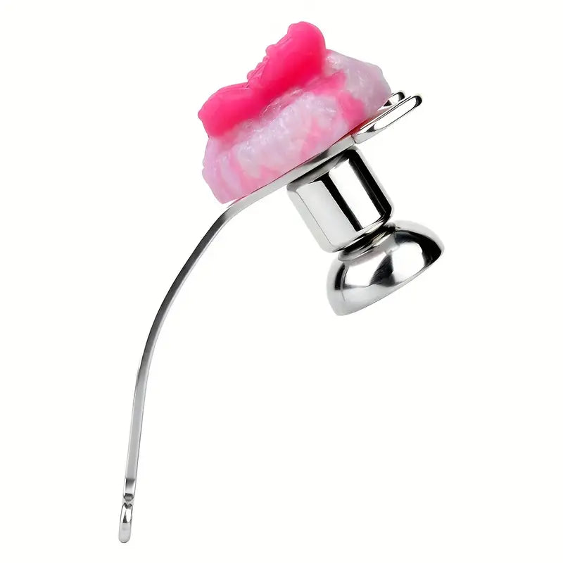 Metal Flat BDSM Butterfly Vaginal Chastity Cage Device Belt For Female Adults