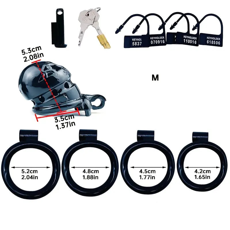 Cock Lock Resin Male Restraint Cock Ring Smooth Burr Free Chastity Cage