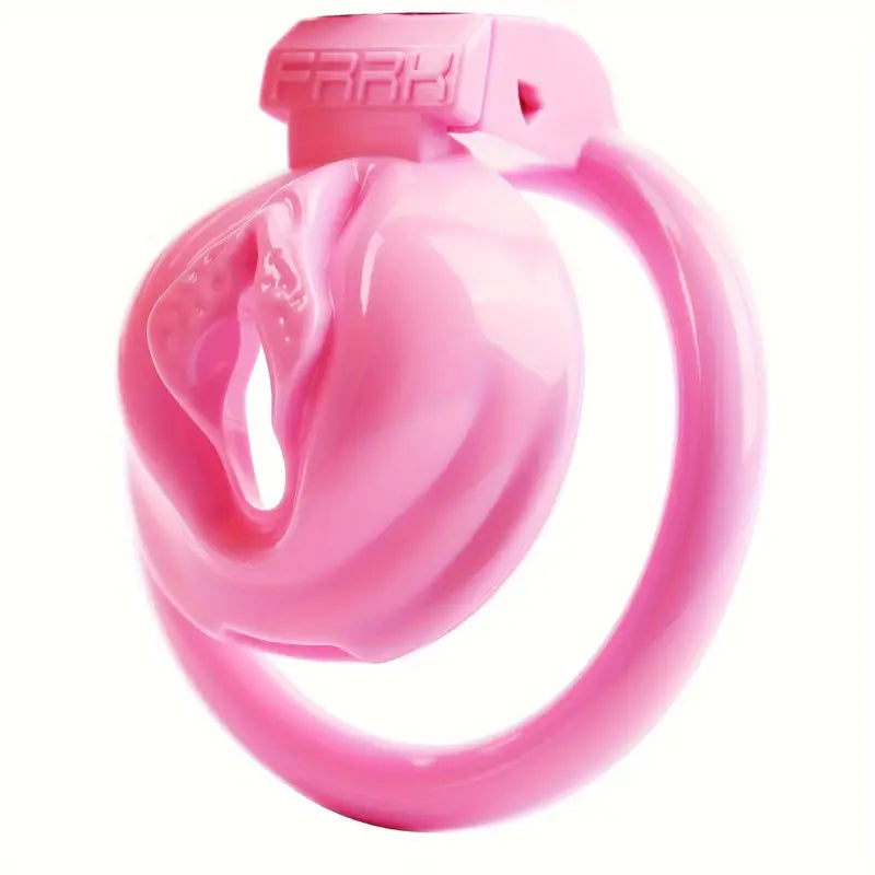 Plastic Pink Black Male Penis Cage With Adjustable Sizes Elastic Nylon Chastity