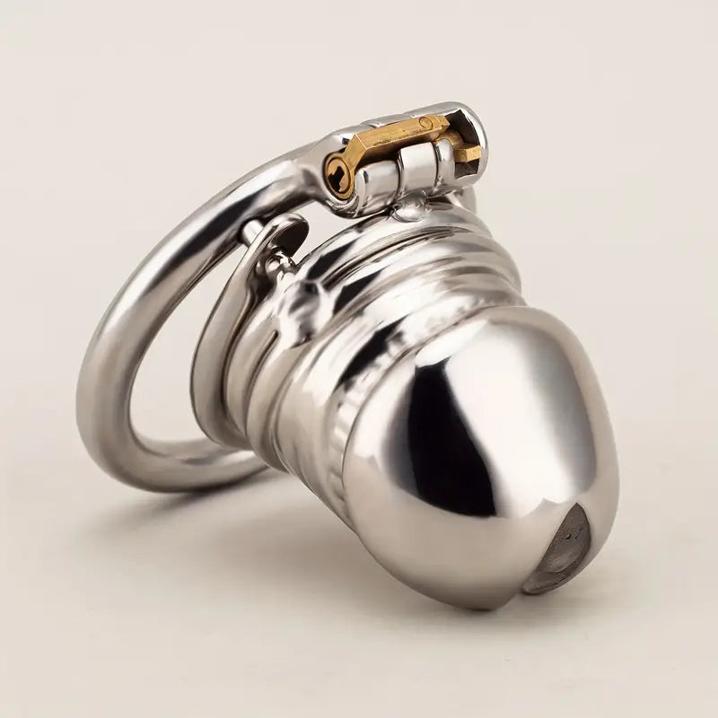 Stainless Steel Penis Cage Men Chastity Lock Belt Fun Bondage Chastity Cage