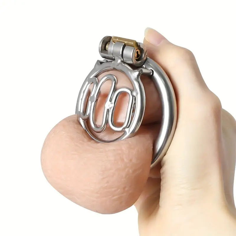 Stainless Steel Virginity Lock Invisible Virginity Penis Chastity Cage Device