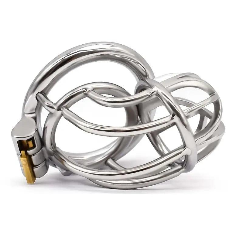 304 Stainless Steel Lock Skeletonized Design One-Piece Molding Cock Cage