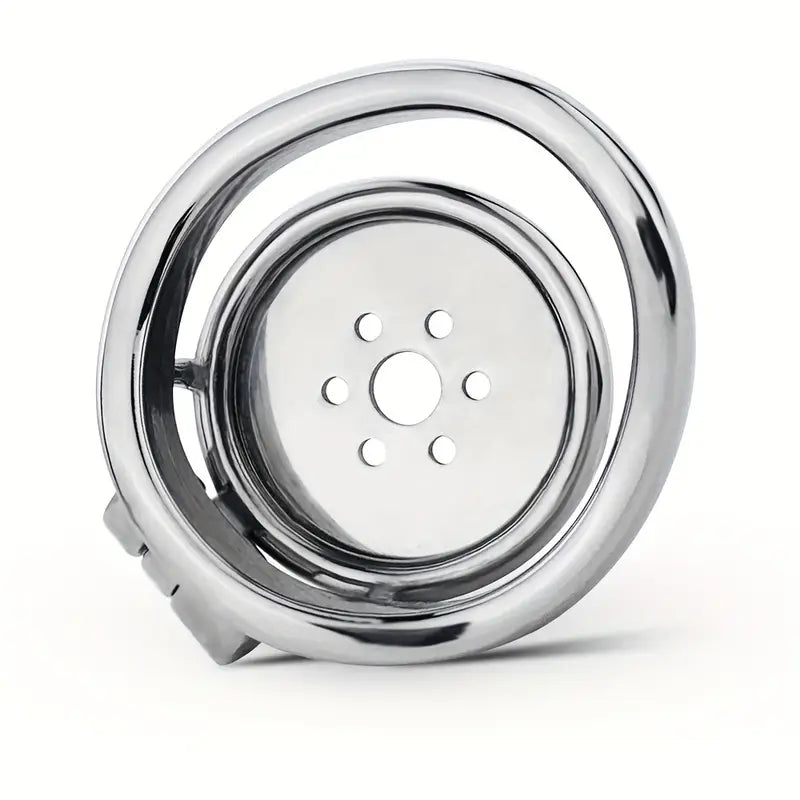 Metal Negative Inverted Chastity Cage Flat Stainless Steel Chastity Lock Cage