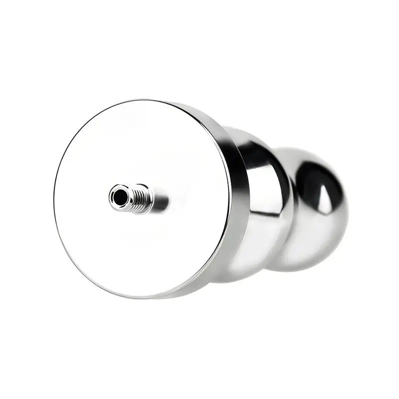 Stainless Steel Inverted Chastity Cage With Silicone Urethral Catheter Butt Plug