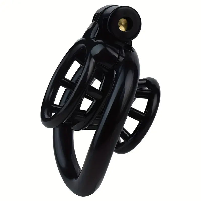 3D Print Resin Male Black Inverted Chastity Cage Device With Elastic Belt 4 Sizes