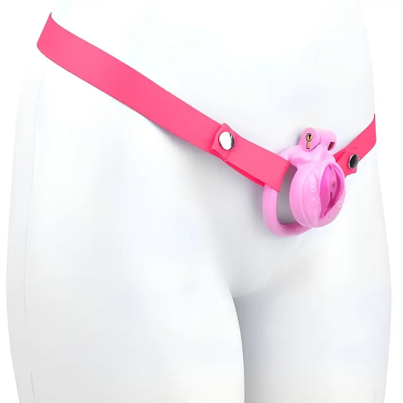Adjustable Chastity Belt Negative Pole Resin Chastity Cage Lock For Couples