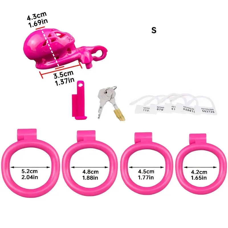Cock Lock Resin Male Restraint Cock Ring Smooth Burr Free Chastity Cage