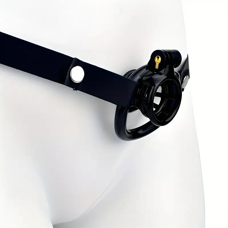Resin Negative Chastity Cage Device With Adjustable Elastic Band For Men