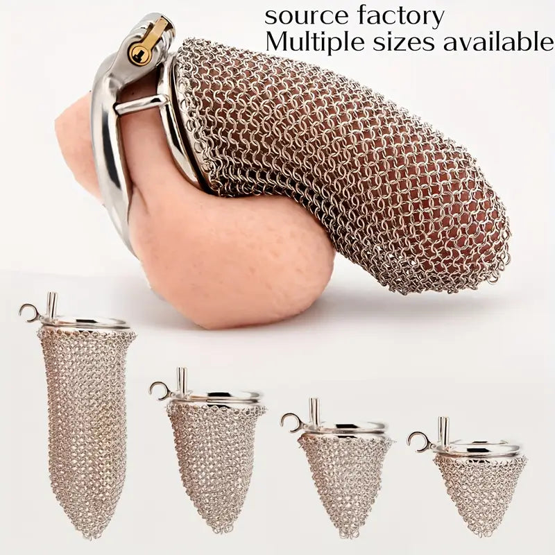 Mesh Chastity Lock For Men Hollow Chastity Cage Celibacy CB Chastity Device